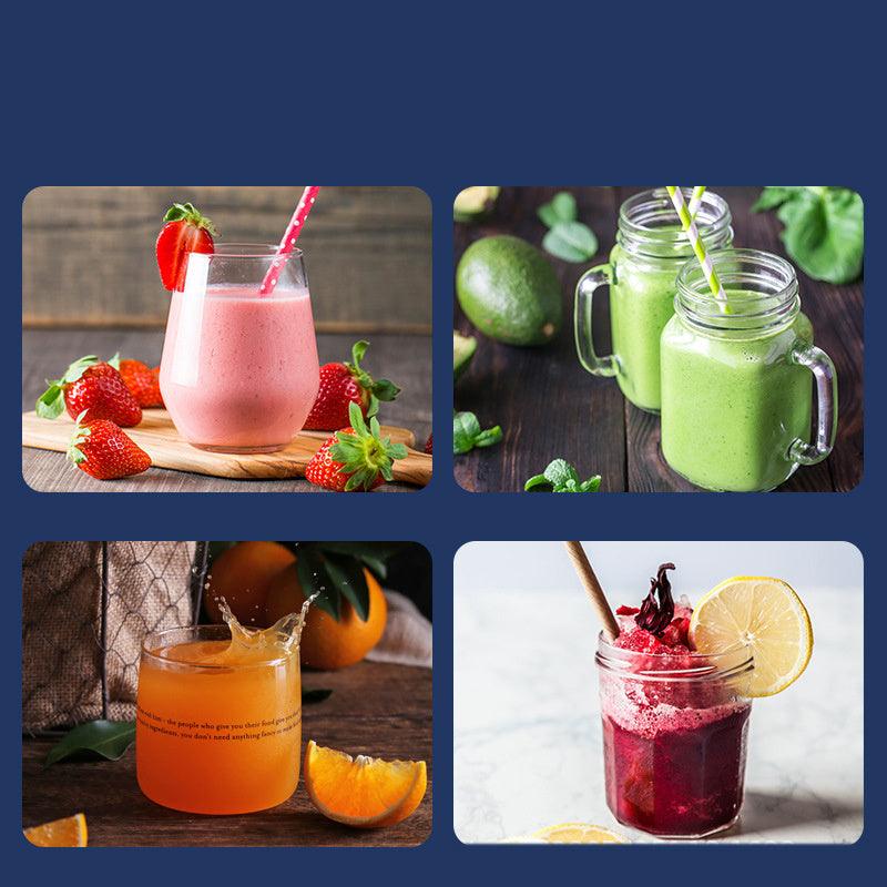 6 Blade Portable Blender Mini Juicer Cup USB Charging Smoothie Extractor Ice Crusher Fruit Mixer