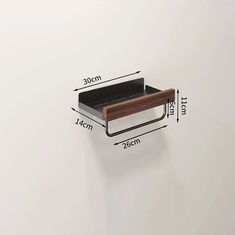 Kitchen Novel Kitchen Accessories Spice Rack Kitchen Organizer Shelves Bathroom Shampoo Holder Storage Shelf Metal Wall Panels