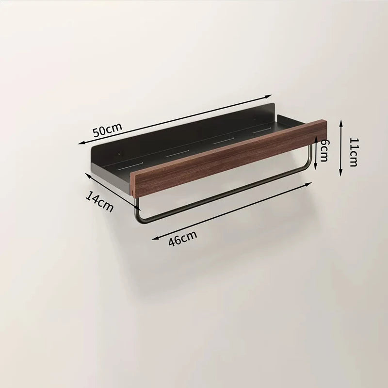 Kitchen Novel Kitchen Accessories Spice Rack Kitchen Organizer Shelves Bathroom Shampoo Holder Storage Shelf Metal Wall Panels