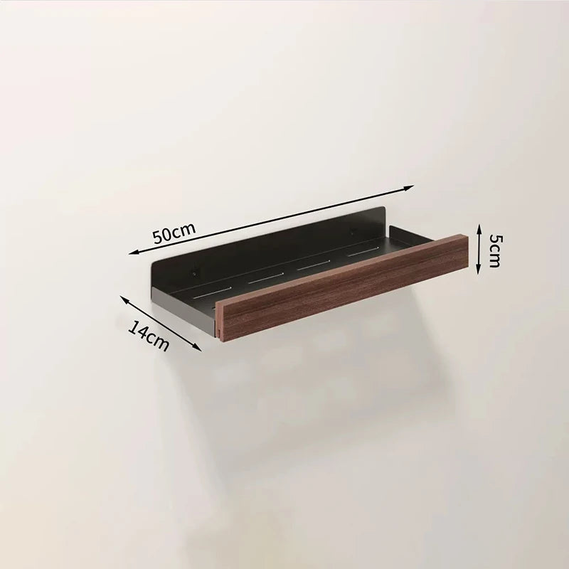 Kitchen Novel Kitchen Accessories Spice Rack Kitchen Organizer Shelves Bathroom Shampoo Holder Storage Shelf Metal Wall Panels