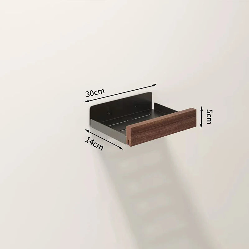 Kitchen Novel Kitchen Accessories Spice Rack Kitchen Organizer Shelves Bathroom Shampoo Holder Storage Shelf Metal Wall Panels