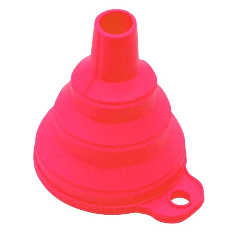 mini Foldable Funnel Silicone Collapsible Portable Funnels for Fuel Hopper Beer Oil Kitchen Accessories Tools Items
