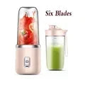 6 Blade Portable Blender Mini Juicer Cup USB Charging Smoothie Extractor Ice Crusher Fruit Mixer