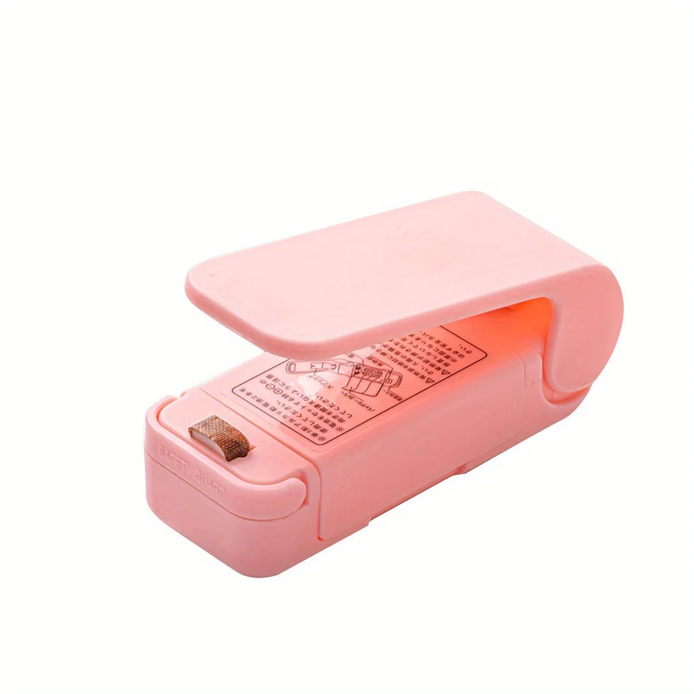 Mini Sealing Machine Small Household Plastic Sealing Machine Snacks Moisture-proof Sealing Artifact Portable Pressure Plastic