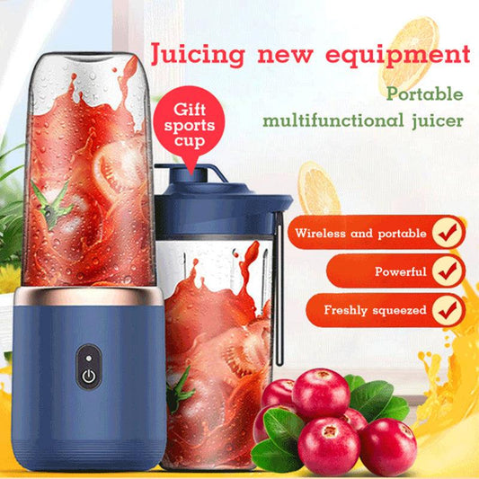 6 Blade Portable Blender Mini Juicer Cup USB Charging Smoothie Extractor Ice Crusher Fruit Mixer