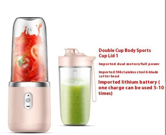 6 Blade Portable Blender Mini Juicer Cup USB Charging Smoothie Extractor Ice Crusher Fruit Mixer